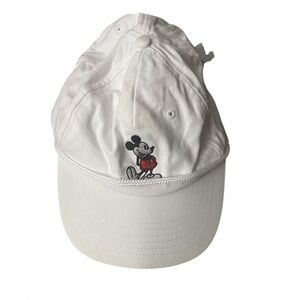Disney White Mickey Mouse Cap Embroidered - One Size